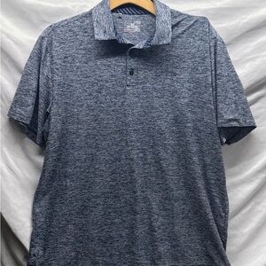 Under Armour Men's Heathered Blue/Gray HeatGear XL Polo